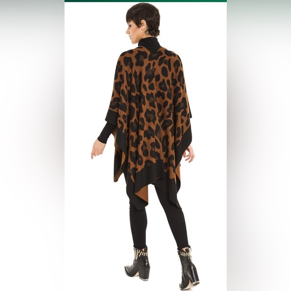 NWT Melifluos Designed in Spain Shawl Wrap Poncho Ruana Cape Cardigan Sweater - Picture 8 of 11